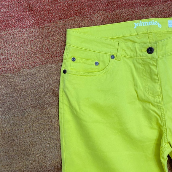 Johnnie B by Boden Skinny Jeans Mid-Rise  92117 Mustard Yellow - Picture 3 of 4